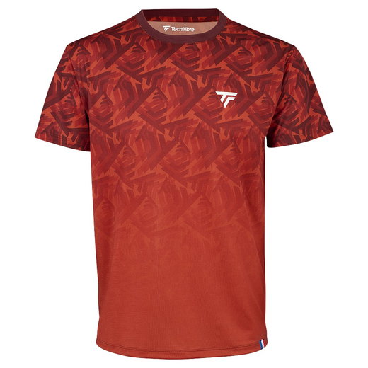 Tecnifibre Tennis T-Shirt X-Loop (breathable, mesh inserts) red men's